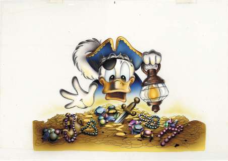 Donald Ducks par Klin grayed postcards for Hanken Cel with highlights | Mandarake (Big Web)