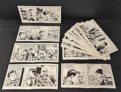 Franco Bignotti | Capitan Miki Serie XXXIII #54 - Franco Bignotti - 32x strisce originali - episodio completo "La Valle senza Sole" - Page volante - Exemplaire unique - (1966) | Catawiki