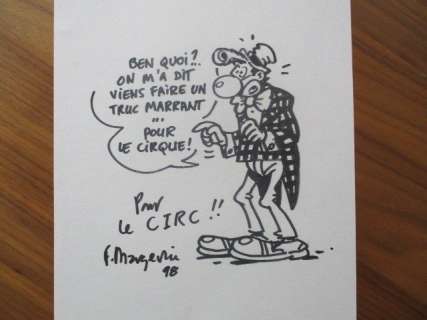 Margerin | Margerin, Frank - Dessin original dédicacé - Lucien - (1998) | Catawiki