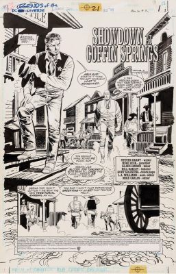 Klaus Janson | Legends of the DC Universe #21: The Trail of the Traitor - Page 1, DC Comics Penciler: Mike Zeck - Inker: Klaus Janson, 1999 | Philippe Labaune Gallery