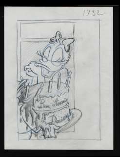 Walt Disney Studio France - | Donald Duck - Projet de la couverture du journal de Mickey " Bon anniversaire Daisy " - Page volante - EO - (1990) | Catawiki