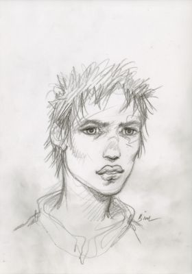 Enki Bilal | GRAPHITE IN PROGRESS 3 – Dessin original 61 | Galerie Barbier