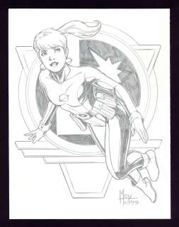 Jeff Moy - Saturn Girl Sketch by Jeff Moy