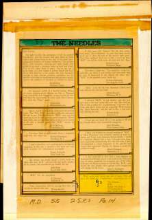 NEEDLES, MD #3, Text Column (Aug-Sep 1955) | Russ Cochran