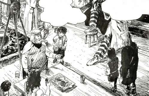 Robin Recht - Lot 363 - Thorgal, dessin original à l’encre de chine.