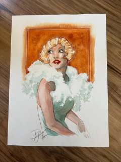 Djief | Djief - Dessin original couleur - Une Rue en Amérique - (2015) | Catawiki