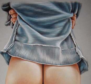 Sly | Sly - Original drawing in colour - Nude women - "Bodyscapes" - Size: 31 x 42 cm. - (2022) | Catawiki