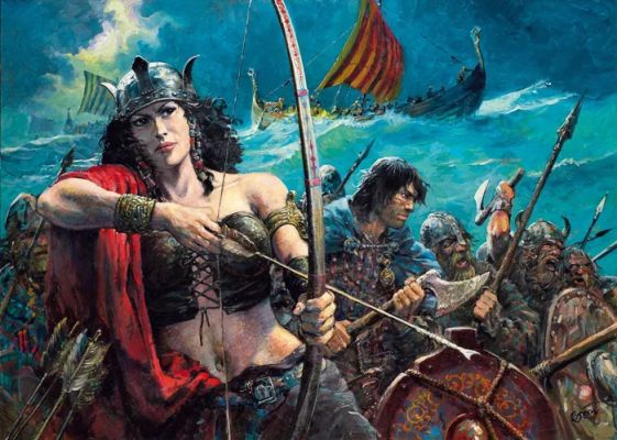 Grzegorz Rosiński - peinture originale couverture de BDVD – Dans les griffes de Kriss de Valnor