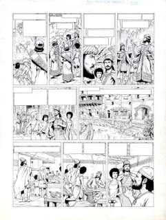 Martin, Jacques | Alix. TOME 16 La Tour de Babel Encre de chine pour la planche | Coutau Bégarie