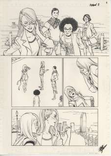 Takeshi ・ Miyazawa Hand-Drawn Manuscript "Ms. Marvel"