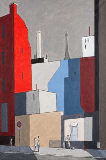 François Avril | Le colleur d’affiches Acrylique sur toile pour cette peinture | Millon