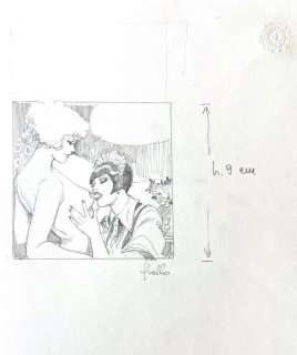 Leone Frollo | Pin Up - Leone Frollo - illustrazione originale - Page volante | Catawiki