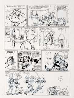 José-Luis Munuera - Spirou - Aux sources du Z  Encre de Chine et crayon bleu