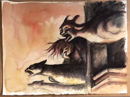 Lacombe, Benjamin - Lacombe, Benjamin - Illustration originale - Hommage Notre Dame de Paris - (2019)