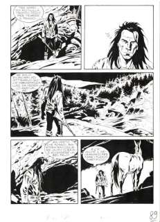 Giuseppe Barbati/Bruno Ramella - - Giuseppe Barbati/Bruno Ramella - 3x Tavole Originali - Magico Vento n. 18 "L‘Ombra del Guerriero" - (1998)