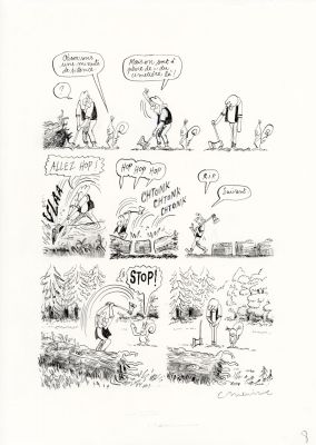 Catherine Meurisse | LE CLAN DE WALDEN – PLANCHE ORIGINALE 8 | Galerie Barbier