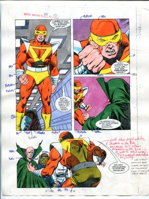Justice Machine #24 Page #10 Original Color Guide | DTA Collectibles