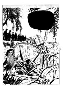 Pratt, Hugo | Ernie Pike Hora Cero Couverture originale Ã  l’encre de chine | Cornette de St Cyr