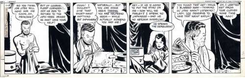 Milton Caniff | Terry et les pirates Strip original à l’encre de chine, paru | Cornette de St Cyr