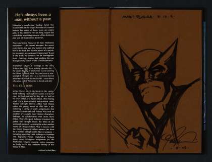 Wolverine Sketch by Mark Texiera in Wolverine Origins & Endings HC (2006) | mycomicshop.com