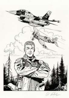 Formosa, Gil | Formosa, Gil - Dessin original - Ex-libris - Buck Danny T58 - F-16 & F4U - (2021) | Catawiki