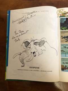 Roba, Franquin | Spirou et Fantasio T24 - Tembo Tabou avec un dessin / dédicace Roba et une dédicace manuscrite de Fournier - Cartonné - EO - (1974/1975) | Catawiki