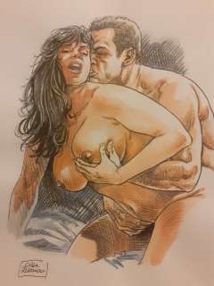 Luca Raimondo | Luca Raimondo Druuna - Illustrazione originale firmata - Page volante - Exemplaire unique - (2022) | Catawiki