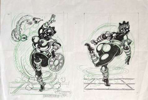 Magnus | Magnus, Necron n. 10 - Studio originale "Cadaveri viventi" - Page volante - (1991) | Catawiki