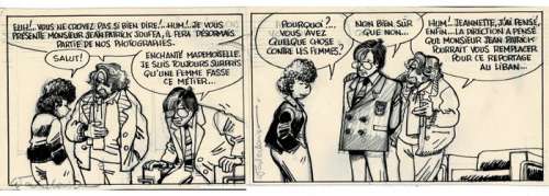 Wasterlain, Marc | Wasterlain, Marc - Originele strip - Jeannette Pointu T2 - Quatre x Quatre - (1986) | Catawiki