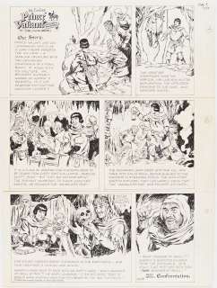 John Cullen Murphy ’’Prince Valiant’’ Sunday Comic Strip Original Artwork -- #3248 Dated 9 May 1999 | Nate Sanders