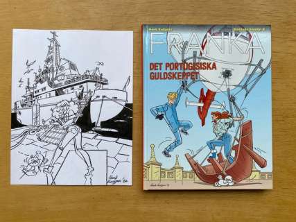 Kuijpers, Henk | Franka - Losse tekening bij album Det Portugisiska guldskeppet - EO - (2022) | Catawiki