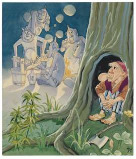 Jiro Ota Hand-Drawn Color Illustration "Kobutori" | Mandarake (Big Web)