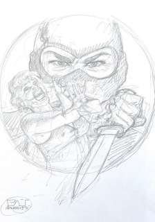 Patrizio Evangelisti | Patrizio Evangelisti - original sketch "Diabolik" | Catawiki