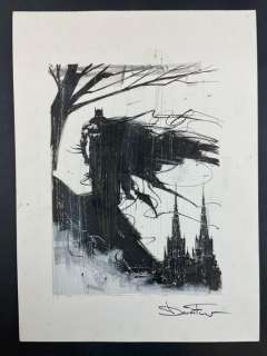 Davide Furnò - Davide Furnò - illustrazione originale "Batman - Gotham" - Page volante - Exemplaire unique - (2021)