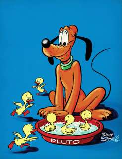 Walt Disney | Pluto, couverture originale en couleurs directes pour le journal Mickey n° 375 du 2 août 1959. | Septimus