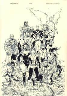 Jay Leisten - X-Men Prime #1 Cover - Kitty Pryde, Nightcrawler, Storm, Beast, Jubilee, Marvel Girl (Jean Grey,) Old Man Logan, Prestige (Rachel Summers,) Cyclops, Wolverine (Laura Kinney,) Colossus, Iceman, Sabretooth, & Angel - 2017 Signed