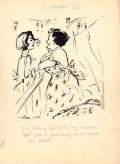 George Clark - the neighbors gag - 6/29/1964 signed