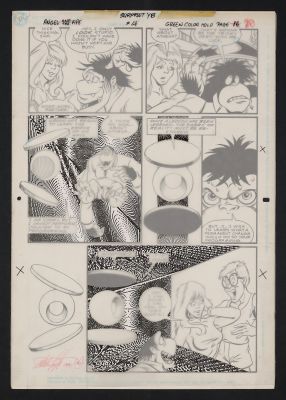 Keith Wilson, Phil Foglio - Original Art from Angel and the Ape #4 (1991) Page 16 Pencils by Phil Foglio, Inks by Keith Wilson