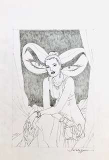 Roberto Baldazzini | Roberto Baldazzini - Copertina originale Diabolik ed Eva Kant per “La gazzetta di Clerville” / matita su carta - Page volante - Exemplaire unique | Catawiki