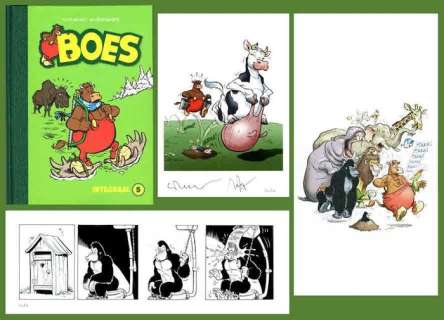 Wil Raymakers, Thijs Wilms | Boes - Luxe editie Boes Integraal deel 5 - Genummerd 63/80 - Met originele strook + ex-libris - Cartonné - EO (2017) | Catawiki