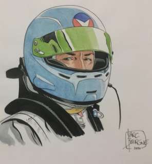 Bourgne, Marc | Bourgne, Marc - Dessin original couleur - Michel Vaillant - (2020) | Catawiki