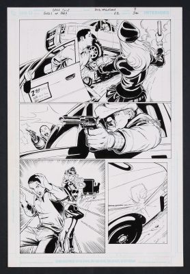 Doug Hazelwood, David Cole | Original Art from Birds of Prey #112 (2008) Page 9 Pencils by David Cole, Inks by Doug Hazelwood | mycomicshop.com (Buy It Now)