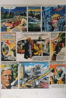 Hampson, Frank | Hampson, Frank - Original colour page - Dan Dare - (1974) | Catawiki