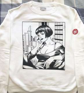 Roberto Baldazzini | Roberto Baldazzini - Illustrazione a matita per felpa giapponese “Cav empt” / felpa introvabile inclusa - Page volante - Exemplaire unique | Catawiki