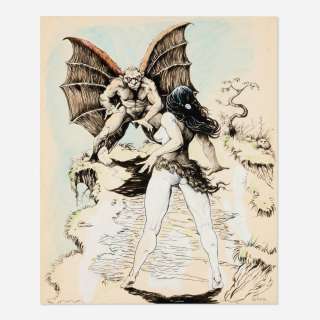 John Williams, Barbarian Comics #3 Cover Original Art (California Comics, 1974) | Landry Pop Auctions