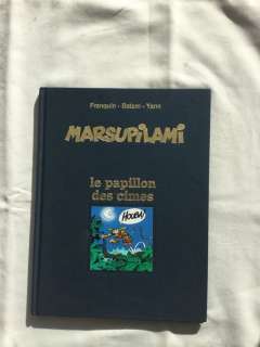 Batem / Franquin | Marsupilami T9 - Le Papillon des cimes + sérigraphie - TT avec dédicace Batem - Cartonné - EO - (1994/1997) | Catawiki