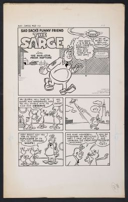 Original Art from Sad Sack and the Sarge #69 (1968) Complete Story ’The Non-Com From Neptune Part One’ | mycomicshop.com