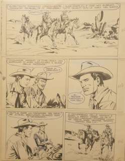 Aurelio Galleppini E Virgilio Muzzi | Aurelio Galleppini e Virgilio Muzzi - tavola originale “Sunset Ranch” - (1973) | Catawiki