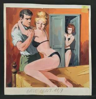 Chiovini E Banfi | Sexy 2 - Violenza Amore Brivido - Page volante - Exemplaire unique - (1968) | Catawiki