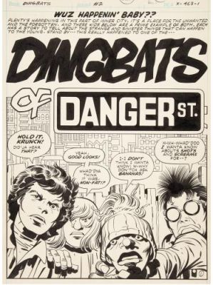 Jack Kirby | The Dingbats of Danger Street, Deuxième histoire, non publiée, couverture | Galerie 9ème Art
